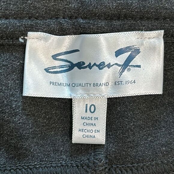 Seven7 Gray High-Waist Skinny Stretch Pants — Women’s Size 10 - Picture 4 of 8